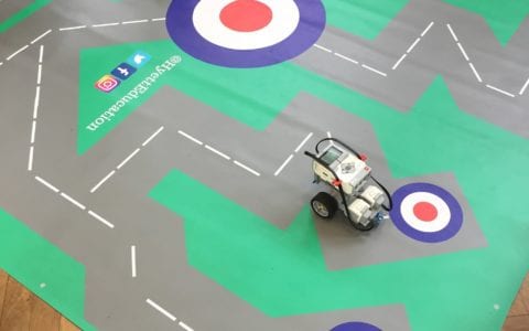 Building robots and cars on RAF STEM day