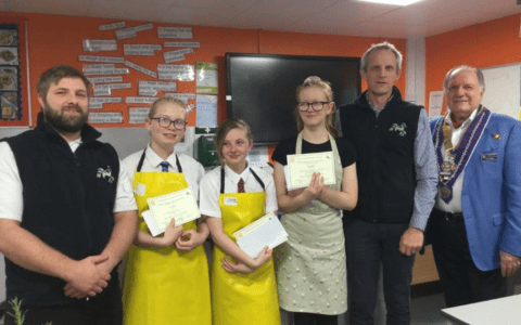 Students 'cook up a storm' in Rotary Club chef competition