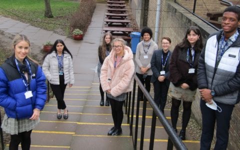 Post 16 students receive leadership badges