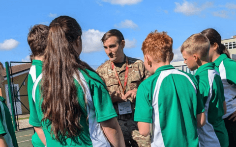 Year 7 students explore British Army careers and teamwork skills