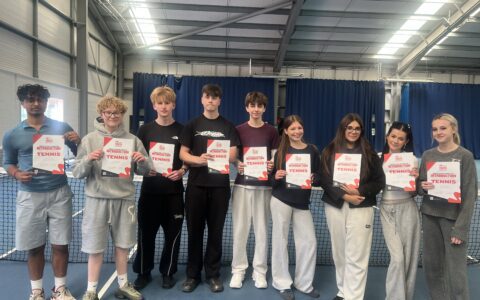 Year 12 students develop leadership skills at Grantham Tennis Club