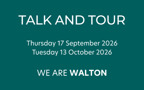 Join us at our TALK AND TOUR open events